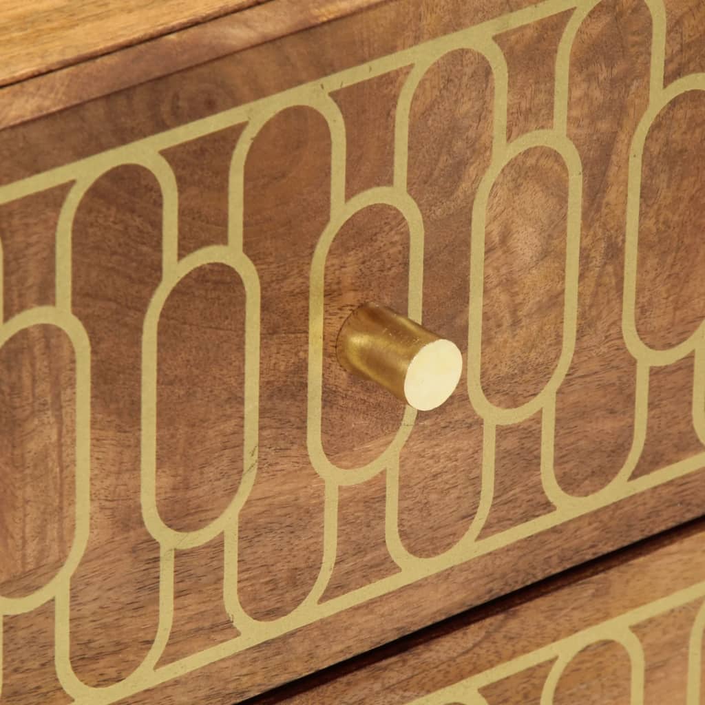 sengeborde 2 stk. 40x33x46 cm massivt mangotræ