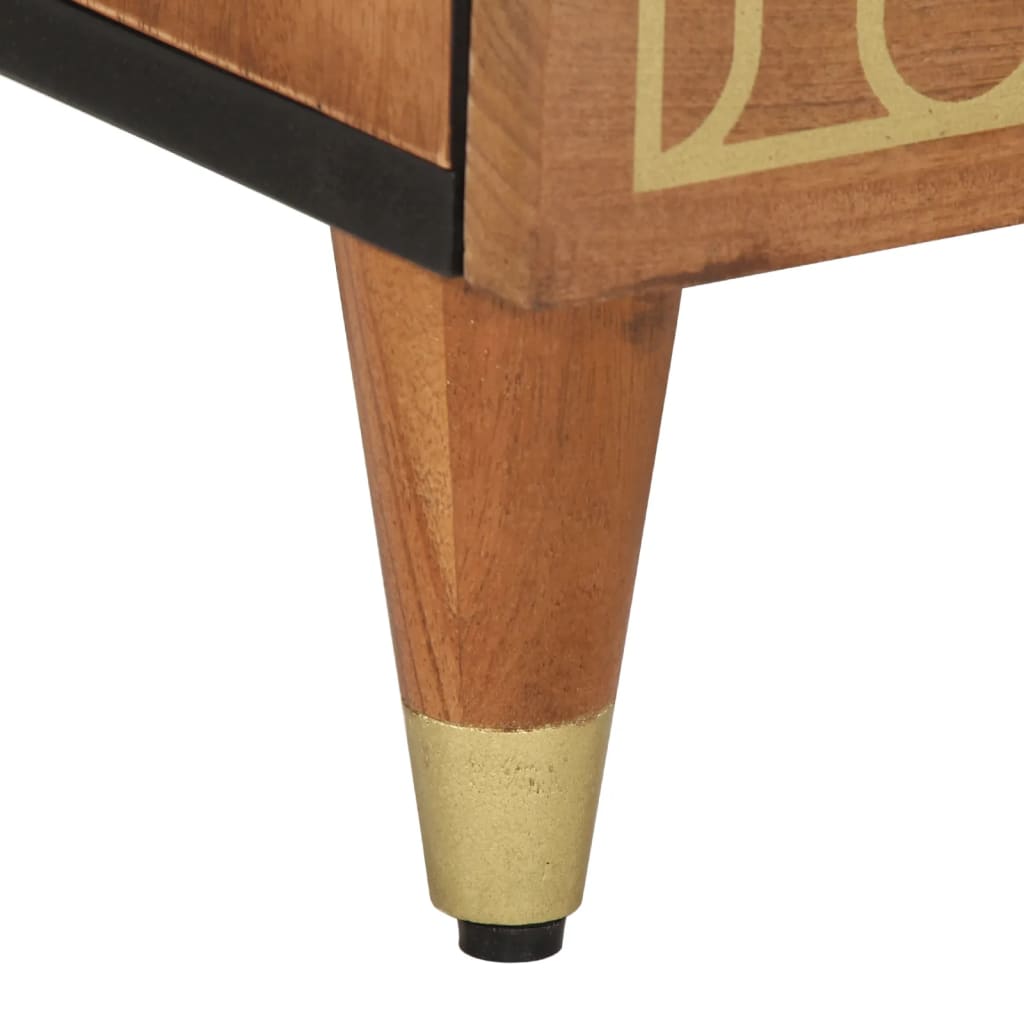 sengeborde 2 stk. 40x33x46 cm massivt mangotræ