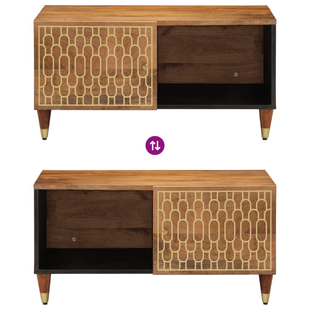 sofabord 80x50x40 cm massivt mangotræ