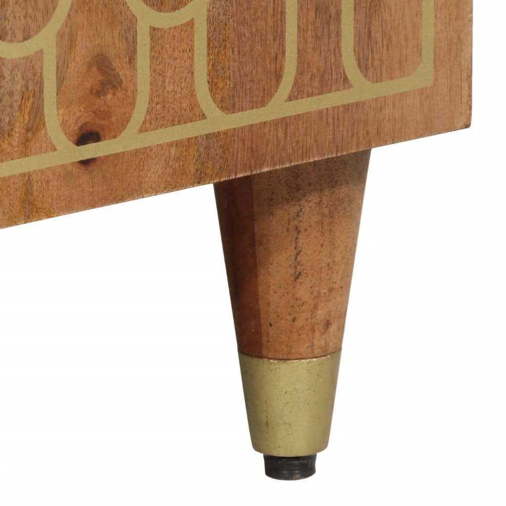 badeværelsesskab 38x33x160 cm massivt mangotræ