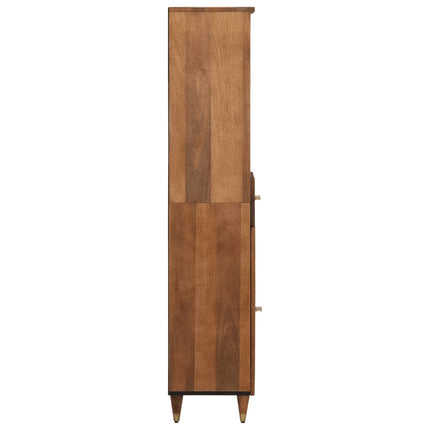 badeværelsesskab 38x33x160 cm massivt mangotræ