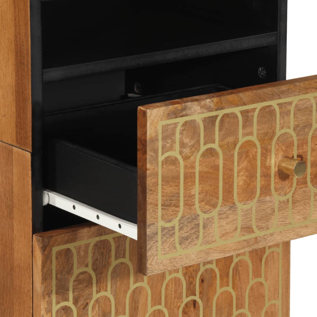 badeværelsesskab 38x33x160 cm massivt mangotræ