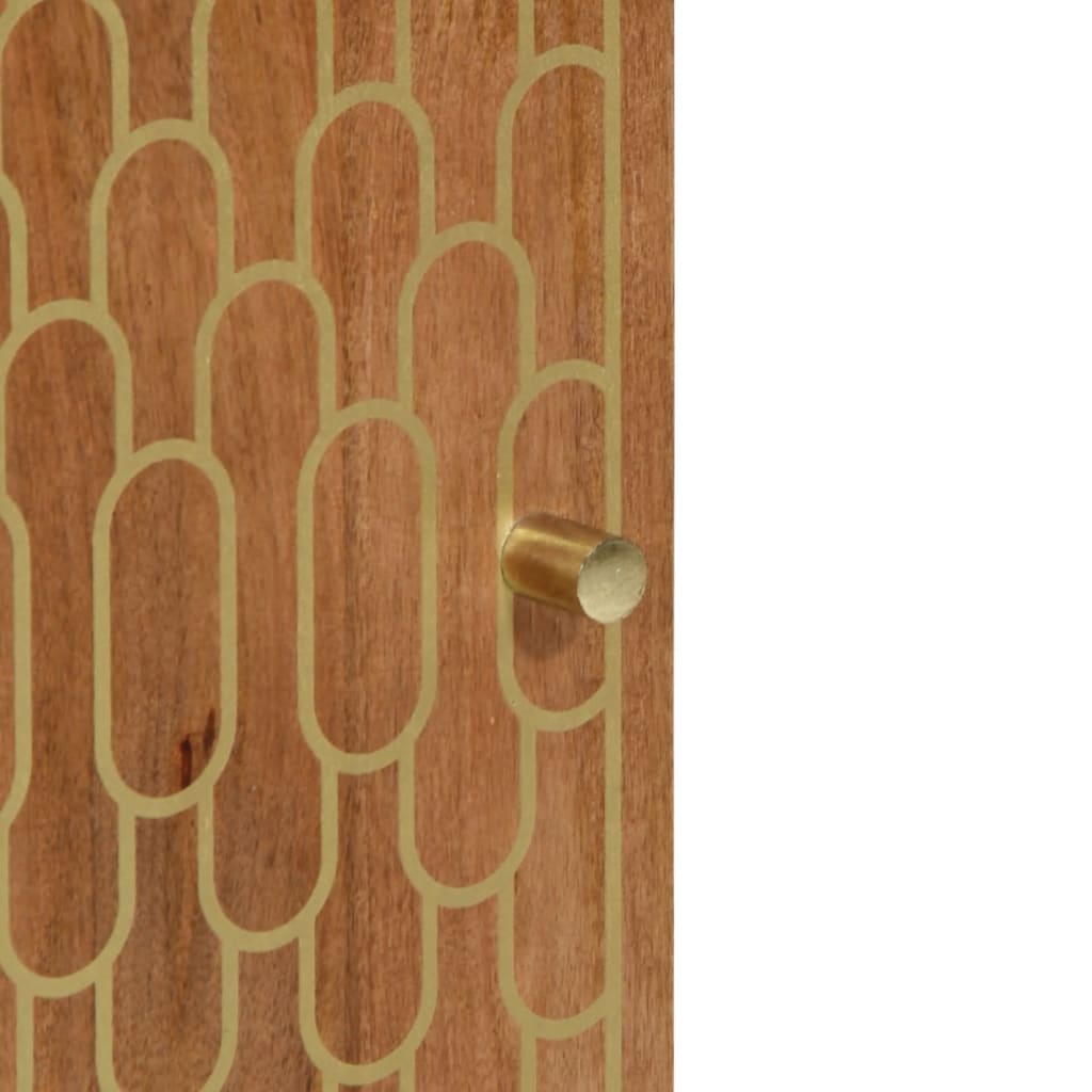 badeværelsesskab 38x33x160 cm massivt mangotræ