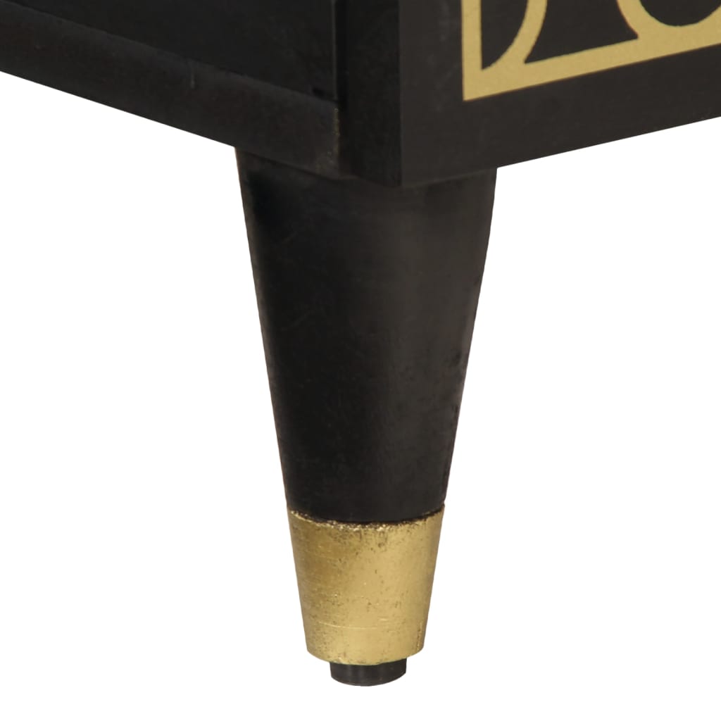 sengebord 40x33x46 cm massivt mangotræ