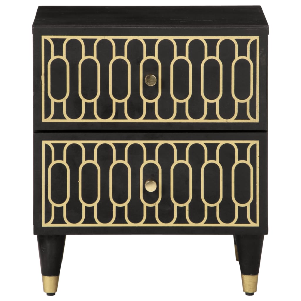 sengeborde 2 stk. 40x33x46 cm massivt mangotræ