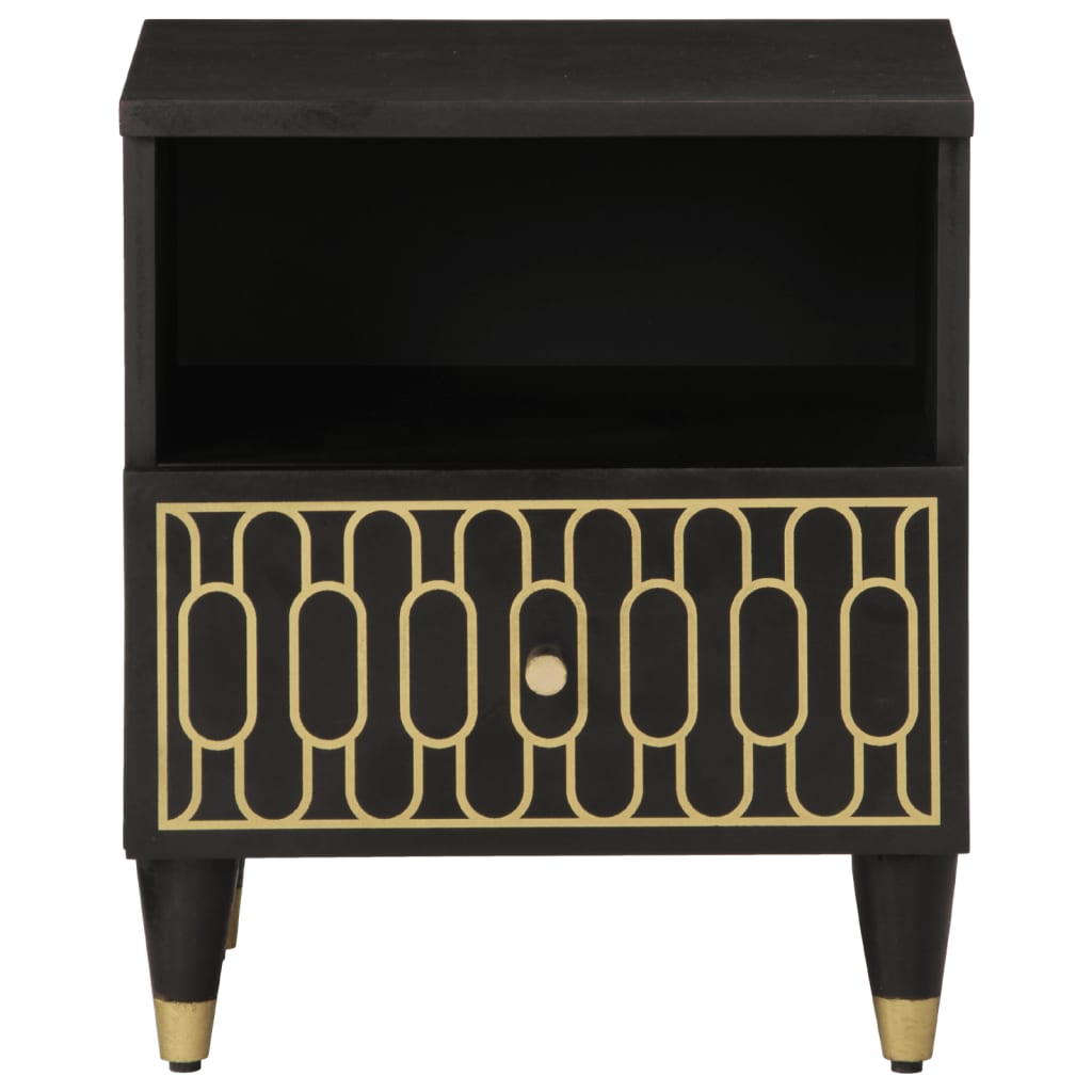 sengeborde 2 stk. 40x33x46 cm massivt mangotræ