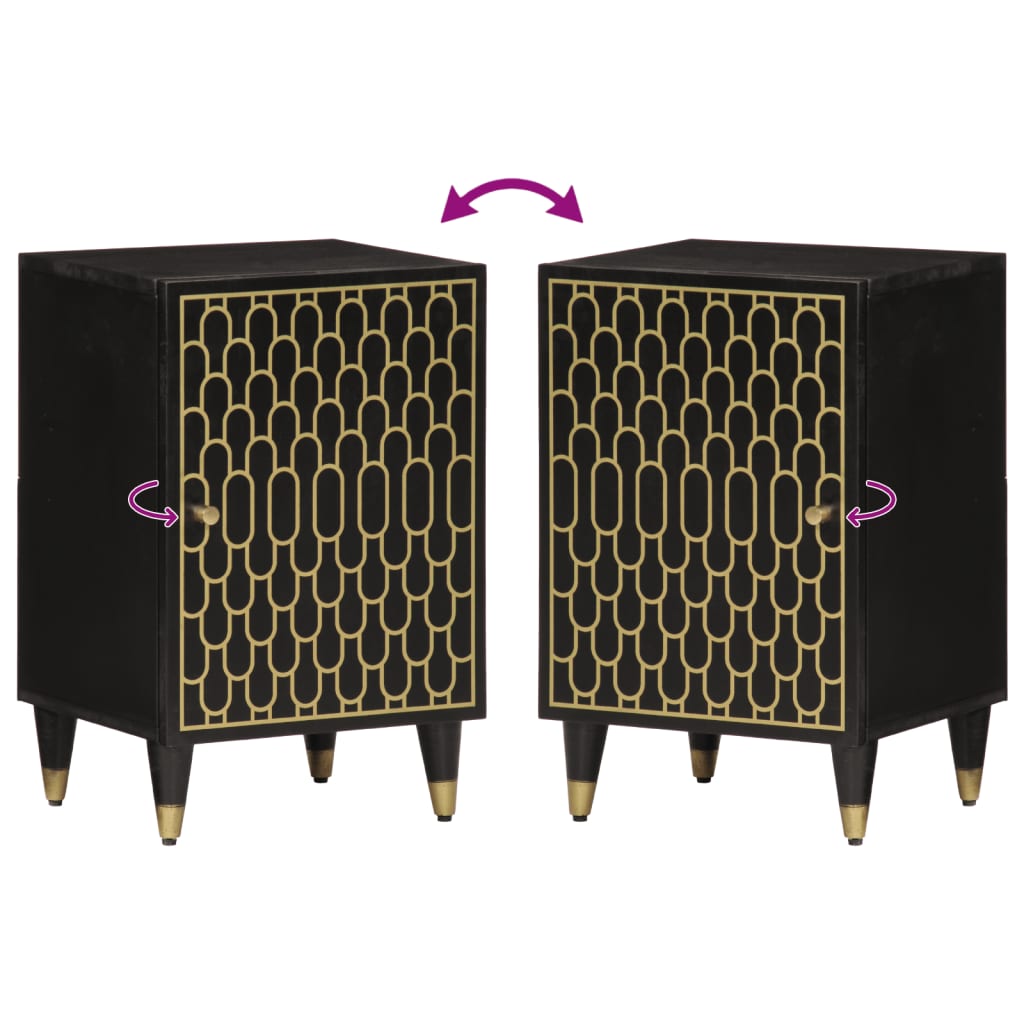 badeværelsesskab 38x33x58 cm massivt mangotræ