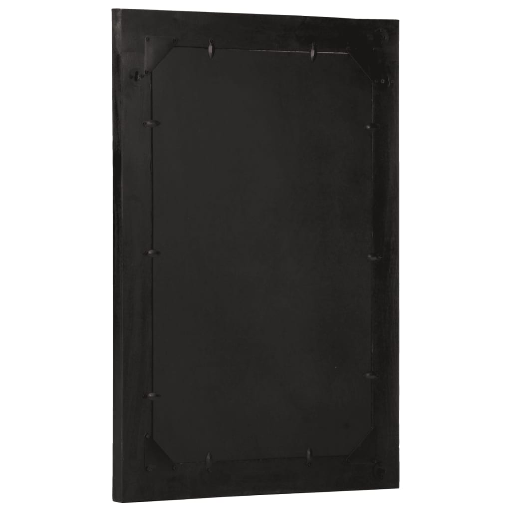 badeværelsesspejl 50x70x2,5 cm massivt mangotræ og glas