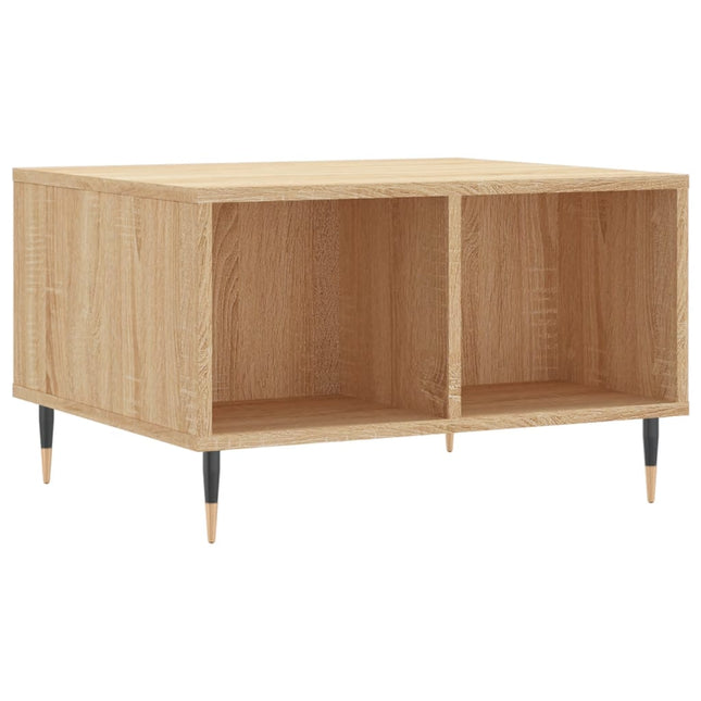 sofabord 60x50x36,5 cm konstrueret træ sonoma-eg