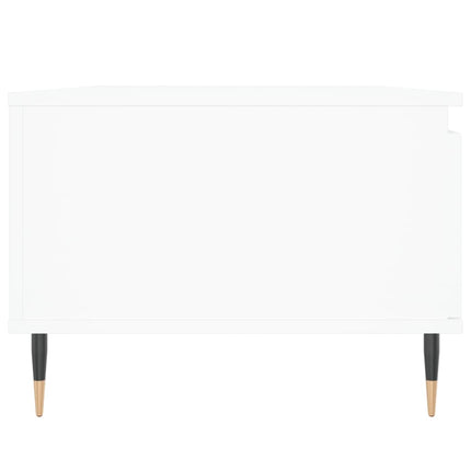 sofabord 90x50x36,5 cm konstrueret træ hvid