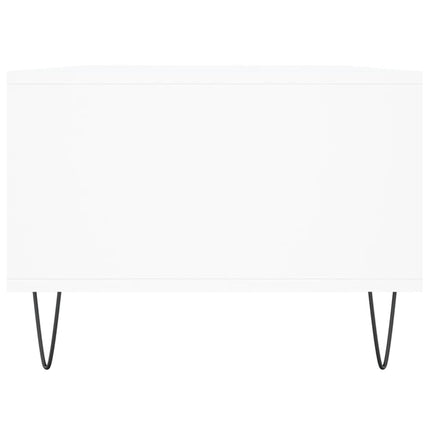 sofabord 90x50x36,5 cm konstrueret træ hvid