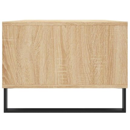 sofabord 90x50x36,5 cm konstrueret træ sonoma-eg