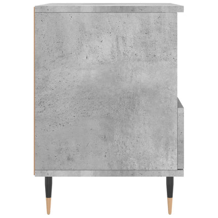 sengebord 40x35x50 cm konstrueret træ betongrå