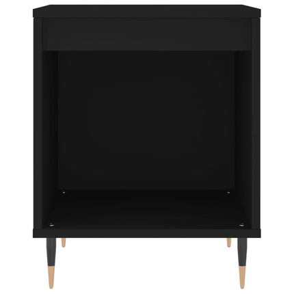 sengebord 40x35x50 cm konstrueret træ sort