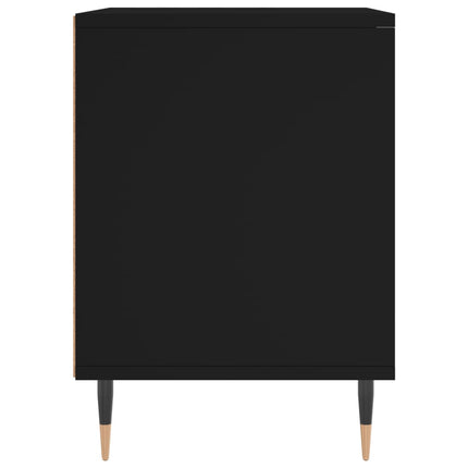sengeborde 2 stk. 40x35x50 cm konstrueret træ sort