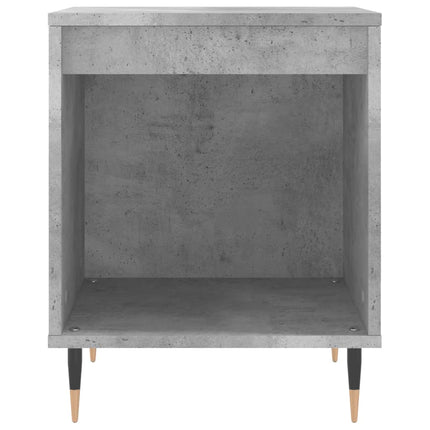 sengeborde 2 stk. 40x35x50 cm konstrueret træ betongrå