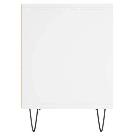 sengebord 40x35x50 cm konstrueret træ hvid
