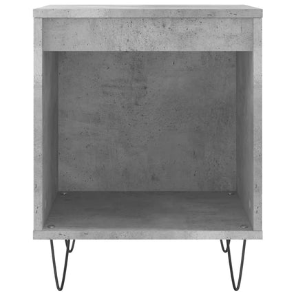 sengebord 40x35x50 cm konstrueret træ betongrå