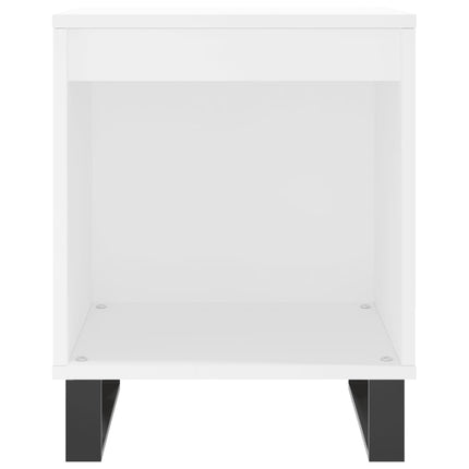 sengebord 40x35x50 cm konstrueret træ hvid