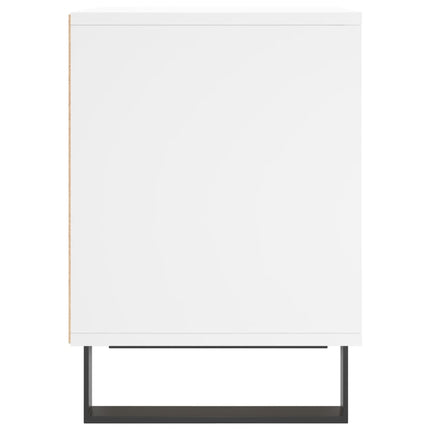 sengebord 40x35x50 cm konstrueret træ hvid