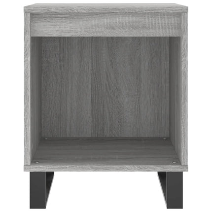 sengeborde 2 stk. 40x35x50 cm konstrueret træ grå sonoma-eg