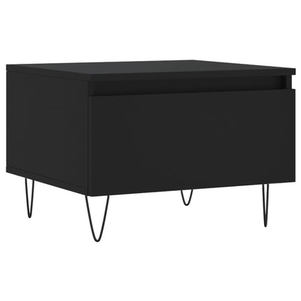 sofaborde 2 stk. 50x46x35 cm konstrueret træ sort