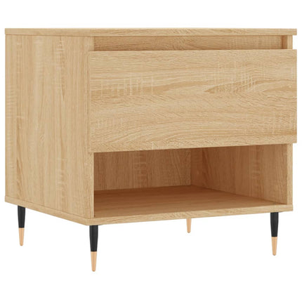 sofaborde 2 stk. 50x46x50 cm konstrueret træ sonoma-eg