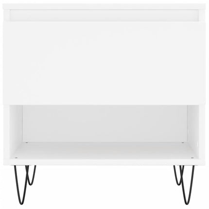 sofaborde 2 stk. 50x46x50 cm konstrueret træ hvid