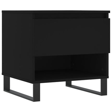 sofabord 50x46x50 cm konstrueret træ sort