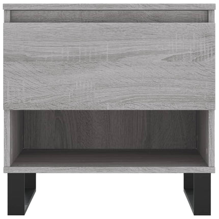 sofaborde 2 stk. 50x46x50 cm konstrueret træ grå sonoma-eg