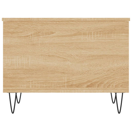 sofabord 60x44,5x45 cm konstrueret træ sonoma-eg