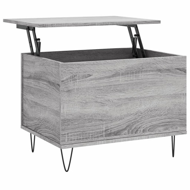 sofabord 60x44,5x45 cm konstrueret træ Grå sonoma-eg