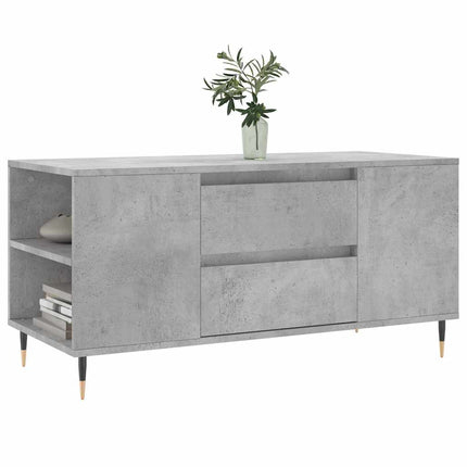 sofabord 102x44,5x50 cm konstrueret træ betongrå