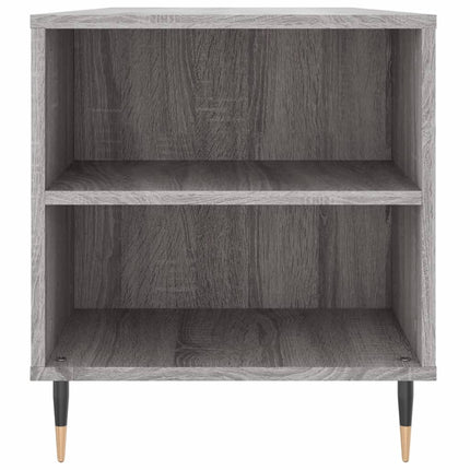 sofabord 102x44,5x50 cm konstrueret træ grå sonoma-eg