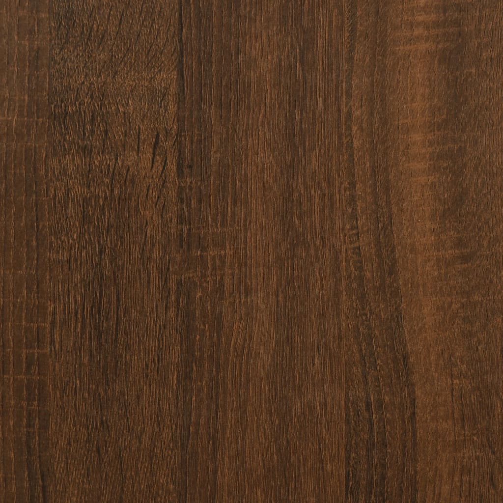 sofabord 102x44,5x50 cm konstrueret træ brun egetræsfarve