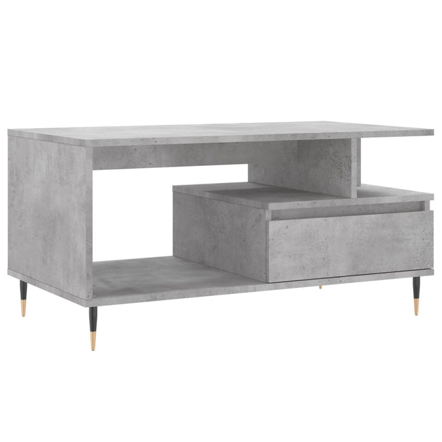 sofabord 90x49x45 cm konstrueret træ betongrå