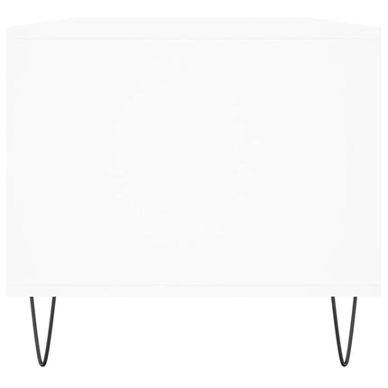 sofabord 90x49x45 cm konstrueret træ hvid