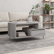 sofabord 90x49x45 cm konstrueret træ Grå sonoma-eg