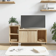 tv-bord 100x35x55 cm konstrueret træ sonoma-eg