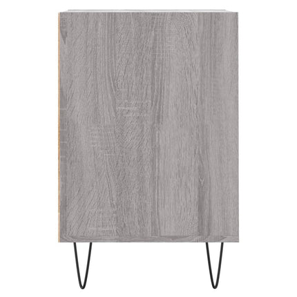 tv-bord 100x35x55 cm konstrueret træ grå sonoma-eg