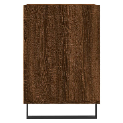 tv-bord 100x35x55 cm konstrueret træ brun egetræsfarve