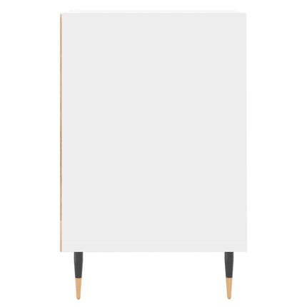 tv-bord 160x35x55 cm konstrueret træ hvid