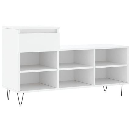 skoreol 102x36x60 cm konstrueret træ hvid