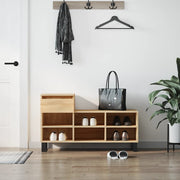 skoreol 102x36x60 cm konstrueret træ sonoma-eg