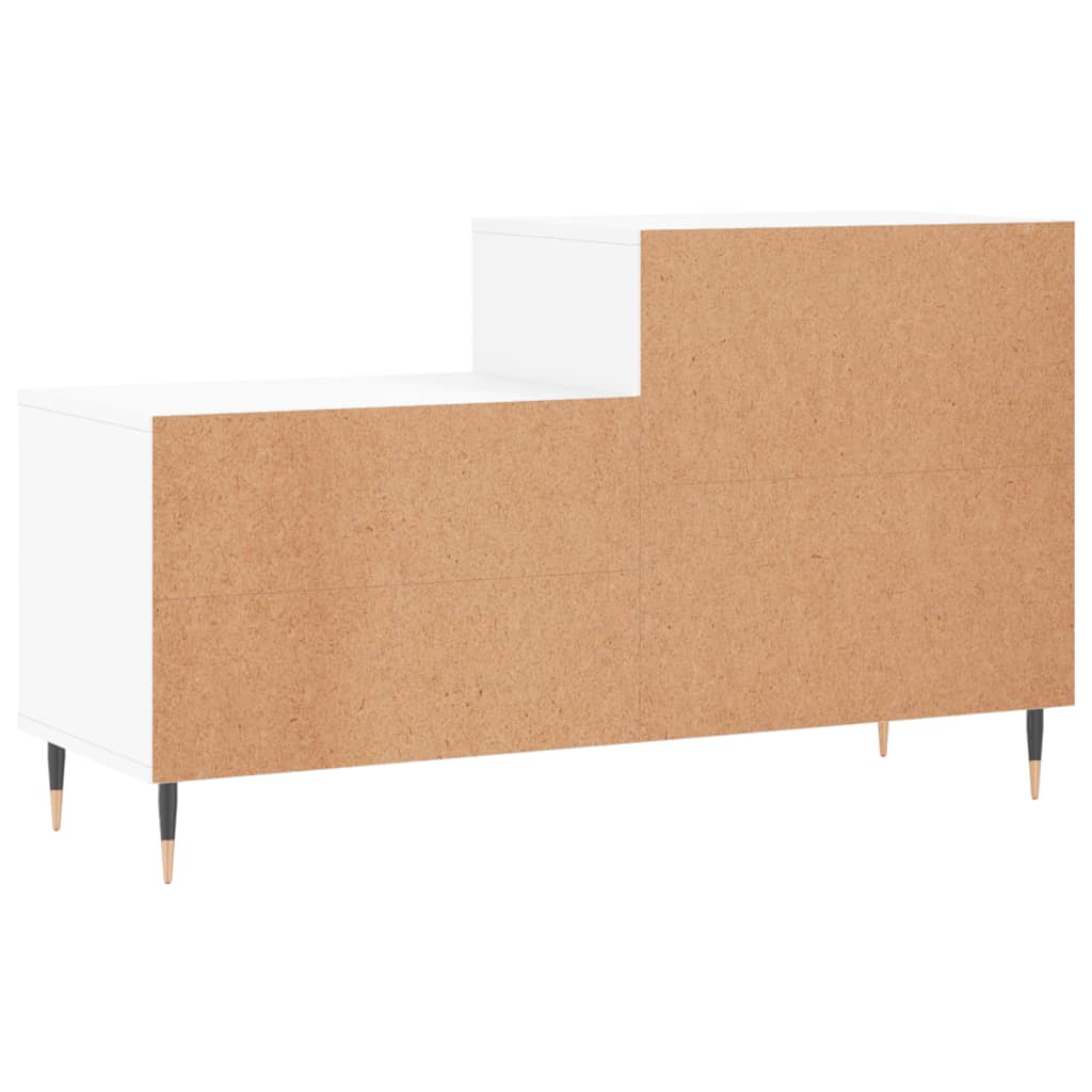 skoreol 102x36x60 cm konstrueret træ hvid højglans