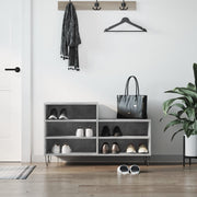 skoreol 102x36x60 cm konstrueret træ betongrå