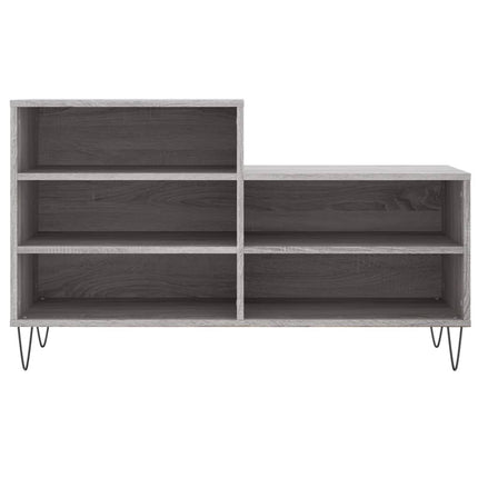 skoskab 102x36x60 cm konstrueret træ grå sonoma-eg