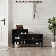 skoreol 102x36x60 cm konstrueret træ sort