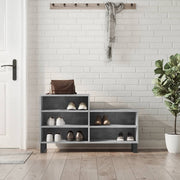 skoreol 102x36x60 cm konstrueret træ betongrå