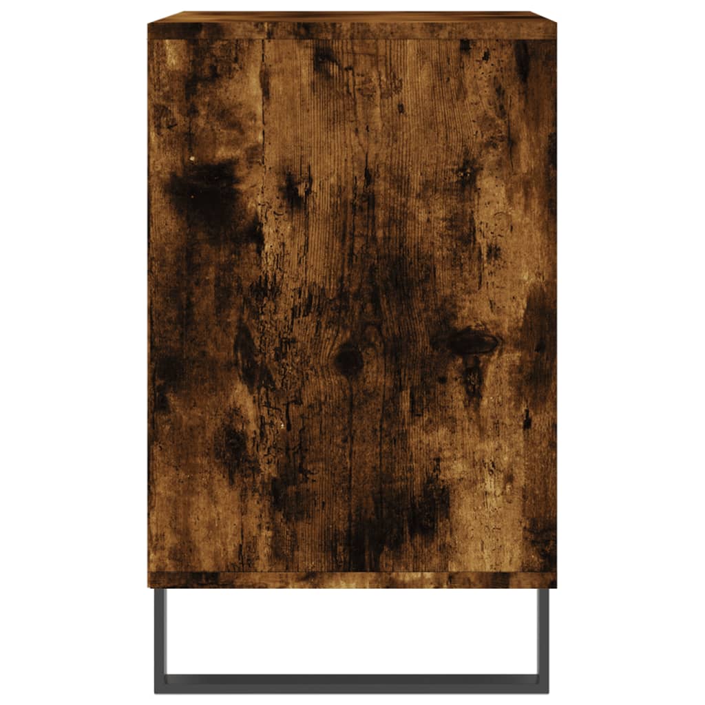 skoskab 102x36x60 cm konstrueret træ røget egetræsfarve